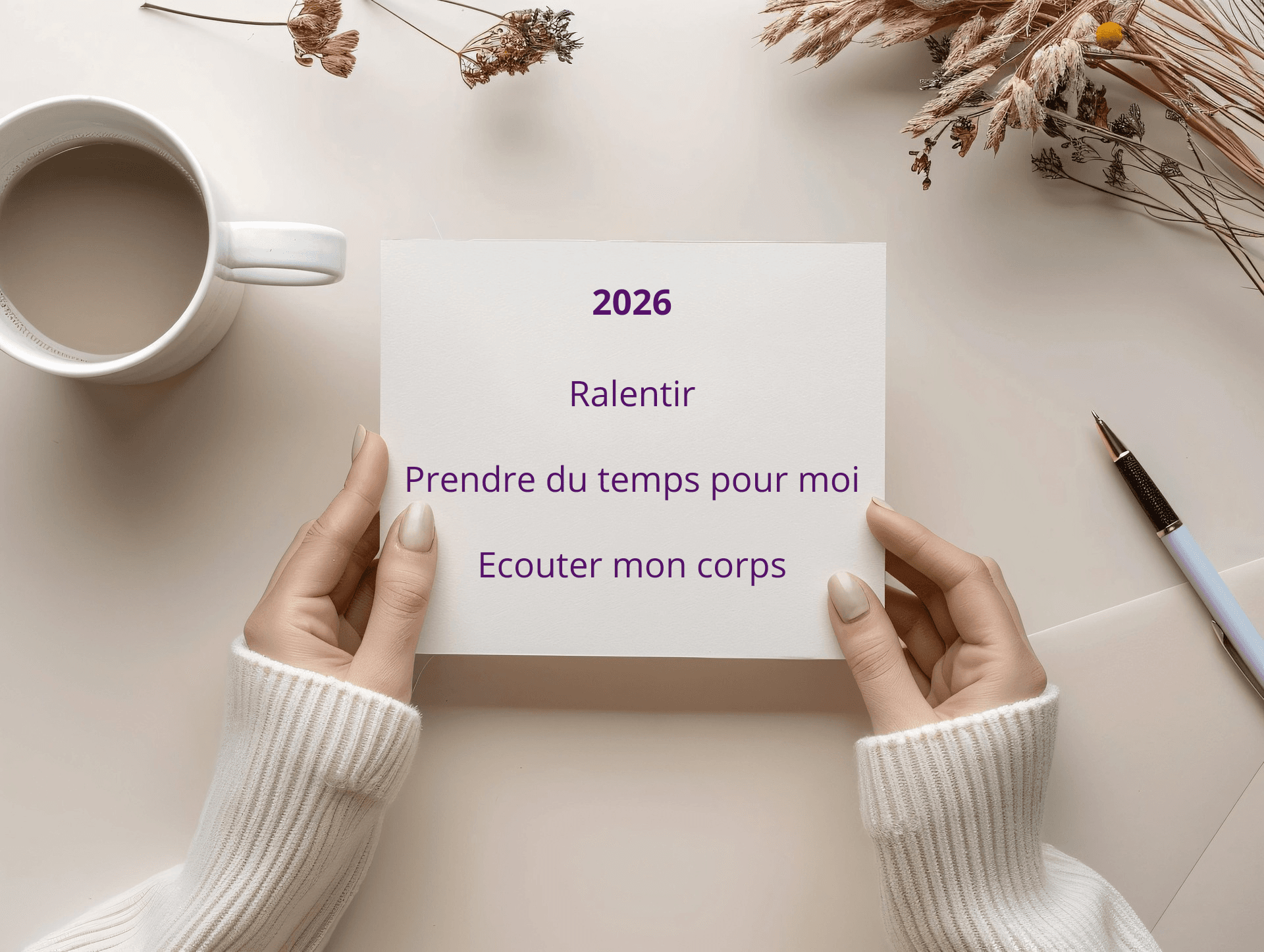 Commencez la nouvelle année avec légèreté, un pas après l'autre...